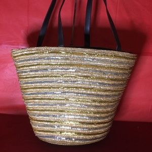 Apostrophe Straw Bag